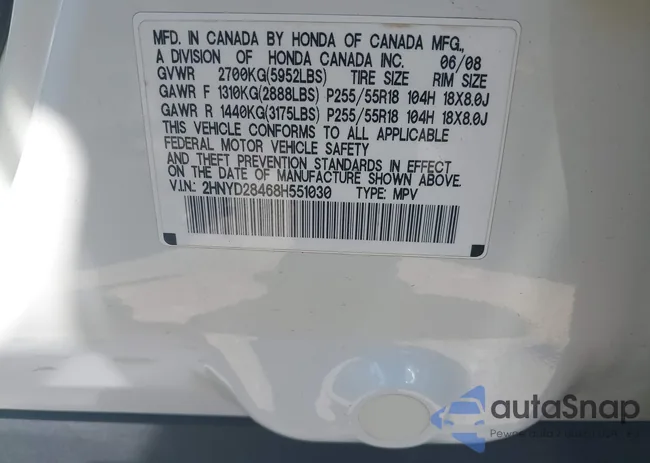 2HNYD28468H551030: 42823707