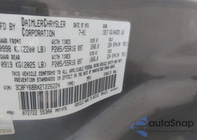 3C8FY68BX2T226224: 42823847