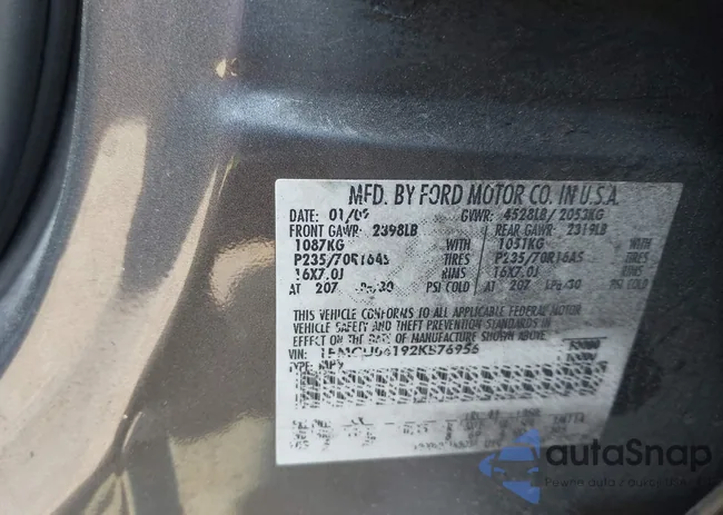 1FMCU04192KB76956: 42824929