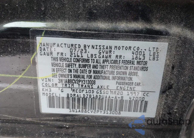 3N1AB8CV2PY313008: 42825037