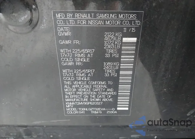 KNMAT2MV9GP620327: 42825057