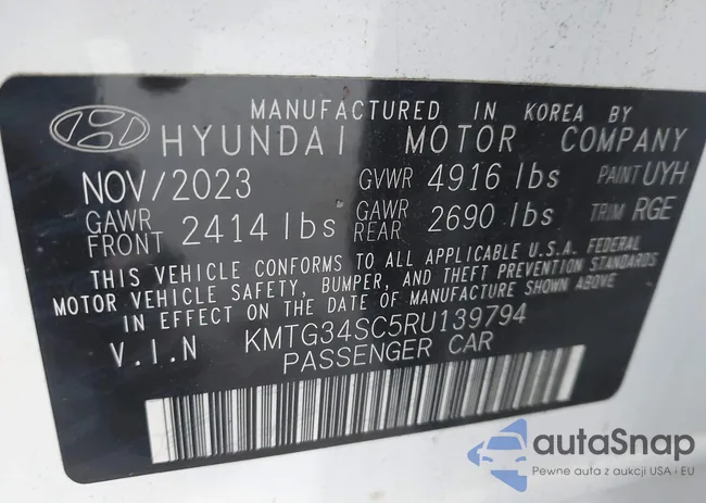 KMTG34SC5RU139794: 42824751