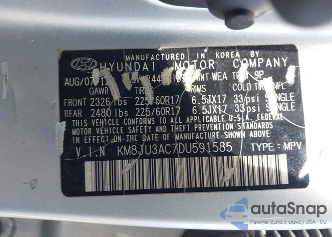 KM8JU3AC7DU591585: 42824826