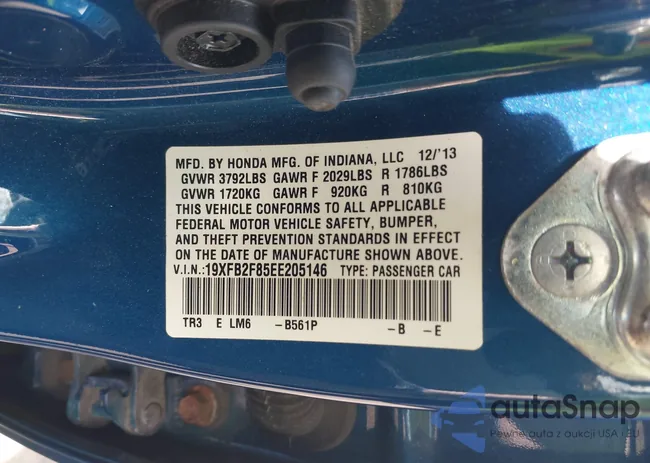 19XFB2F85EE205146: 42825930