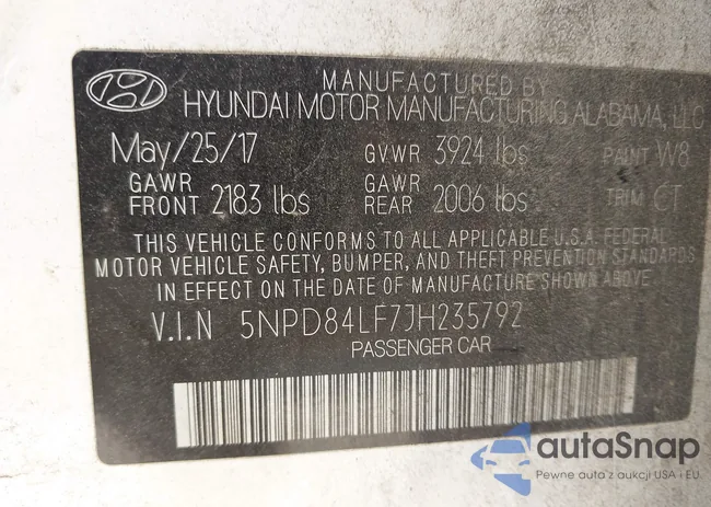 5NPD84LF7JH235792: 42826254