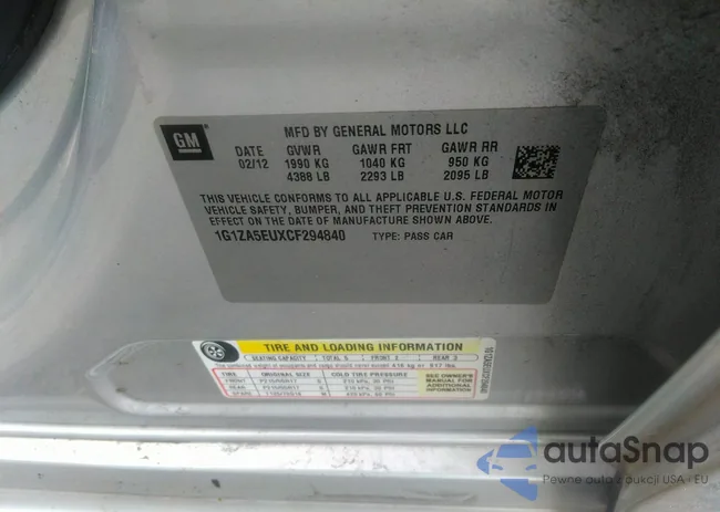 1G1ZA5EUXCF294840: 42825658