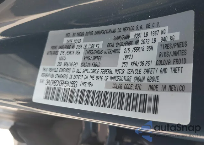 3MVDMBCM3RM641653: 42826996