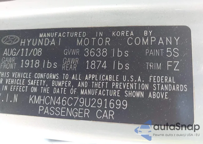 KMHCN46C79U291699: 42827214