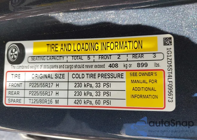 1G1ZD5ST4LF095673: 42827330