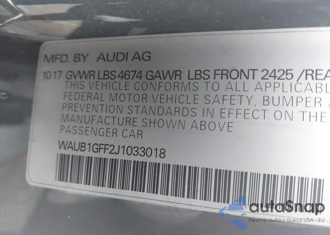 WAUB1GFF2J1033018: 42826475