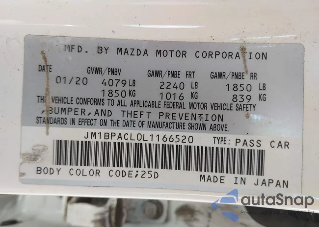 JM1BPACL0L1166520: 42826525