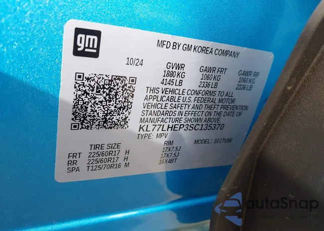 KL77LHEP3SC135370: 42826540