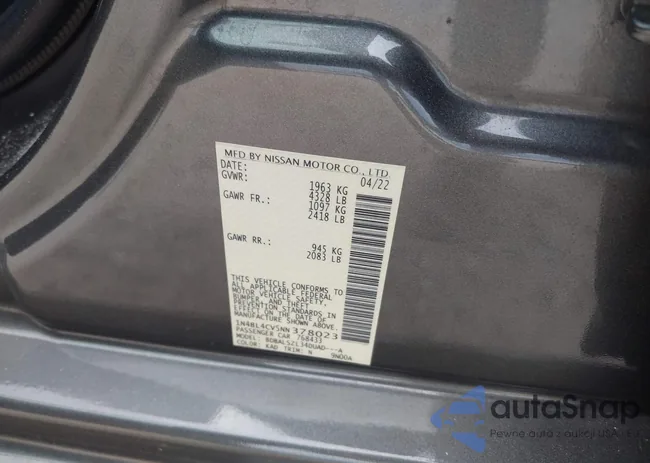 1N4BL4CV5NN378023: 42826740