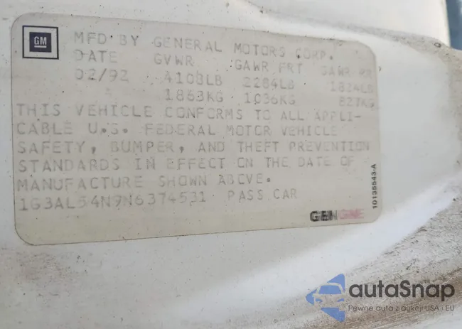 1G3AL54N9N6374531: 42826831
