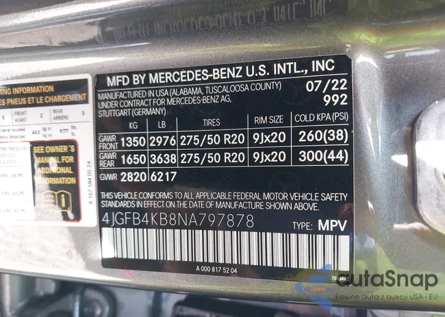 4JGFB4KB8NA797878: 42827576