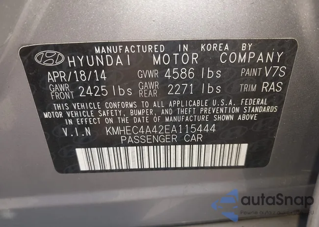 KMHEC4A42EA115444: 42827697