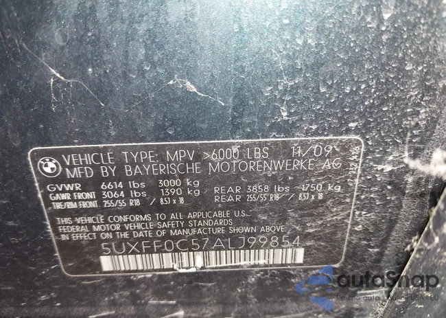 5UXFF0C57ALJ99854: 42827711