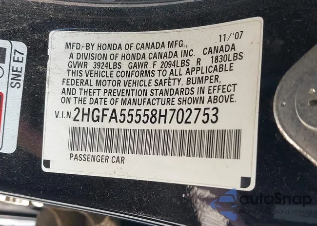 2HGFA55558H702753: 42828908