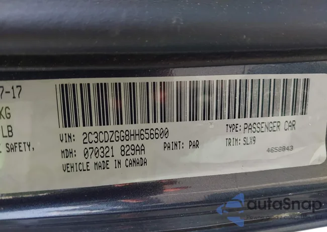 2C3CDZGG8HH656600: 42829030