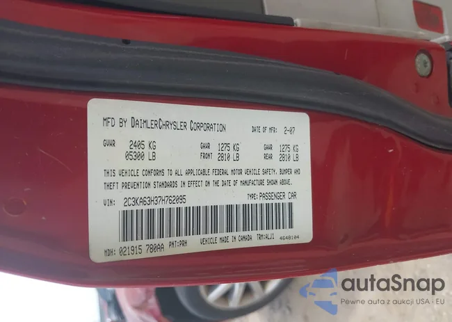 2C3KA63H37H762095: 42829042