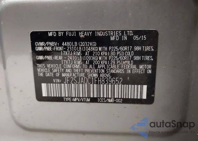 JF2SJADC1FH839652: 42829162