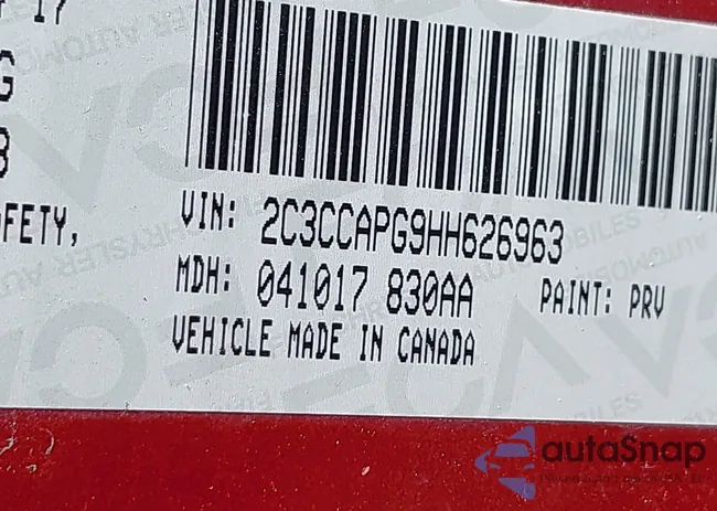 2C3CCAPG9HH626963: 42829167