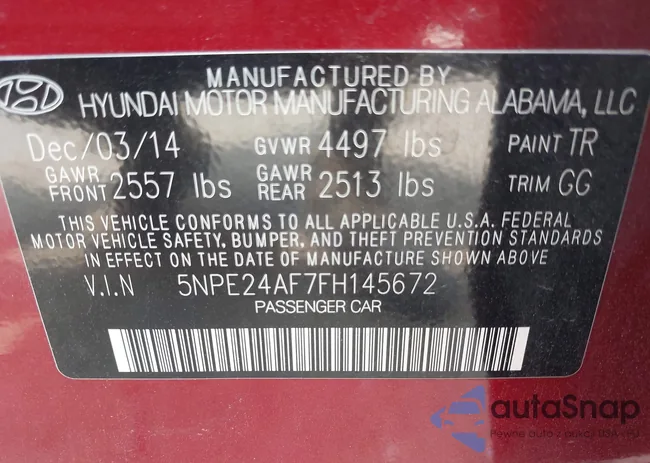 5NPE24AF7FH145672: 42829173