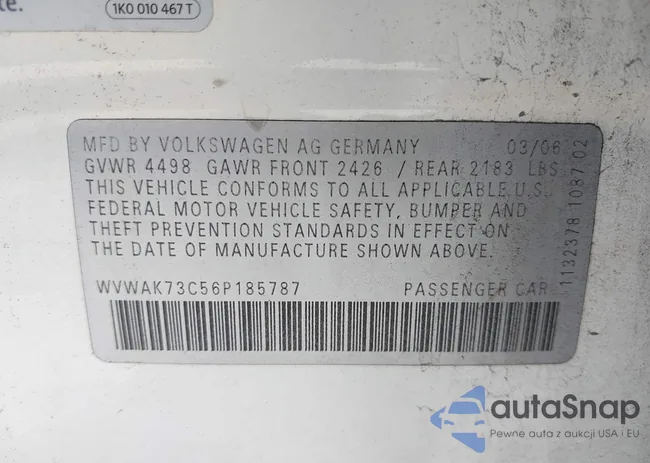 WVWAK73C56P185787: 42829392