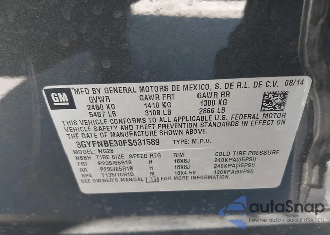 3GYFNBE30FS531589: 42828478