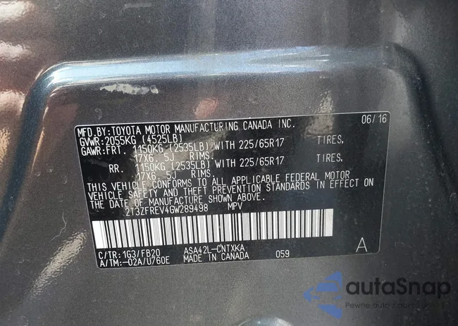 2T3ZFREV4GW289498: 42828508