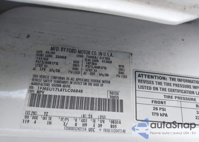 1FMEU17L6YLC06848: 42828743