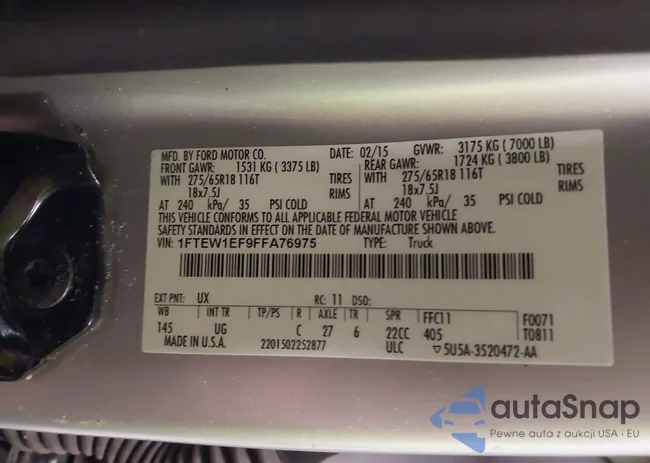 1FTEW1EF9FFA76975: 42830155