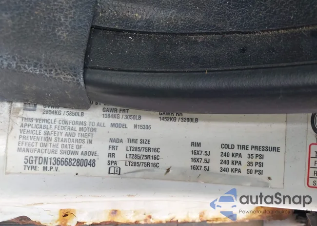 5GTDN136668280048: 42830274