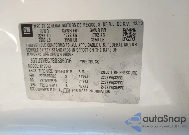 3GTU2VEC7EG336016: 42830434