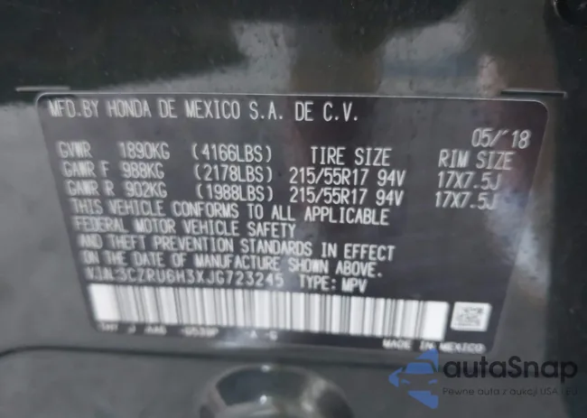 3CZRU6H3XJG723245: 42830458