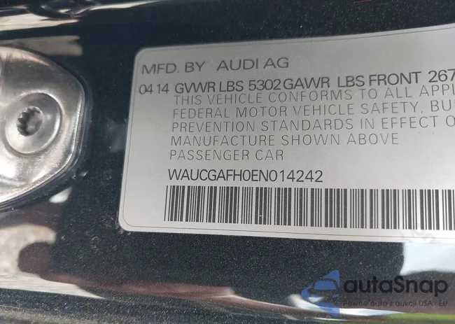 WAUCGAFH0EN014242: 42830878