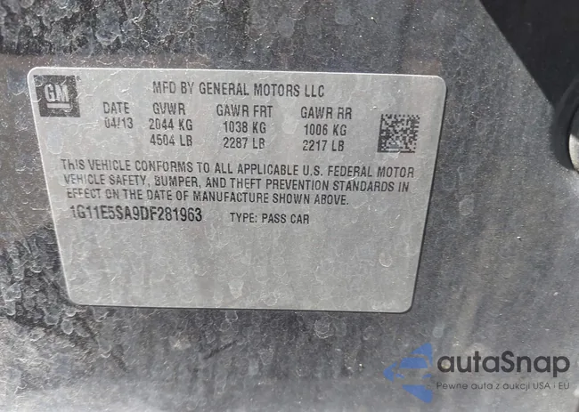 1G11E5SA9DF281963: 42831342