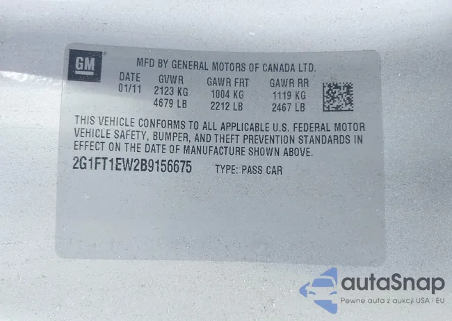 2G1FT1EW2B9156675: 42830796