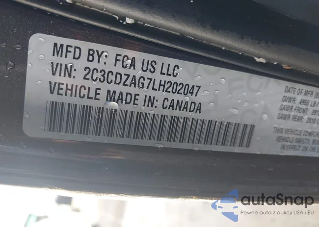 2C3CDZAG7LH202047: 42832133