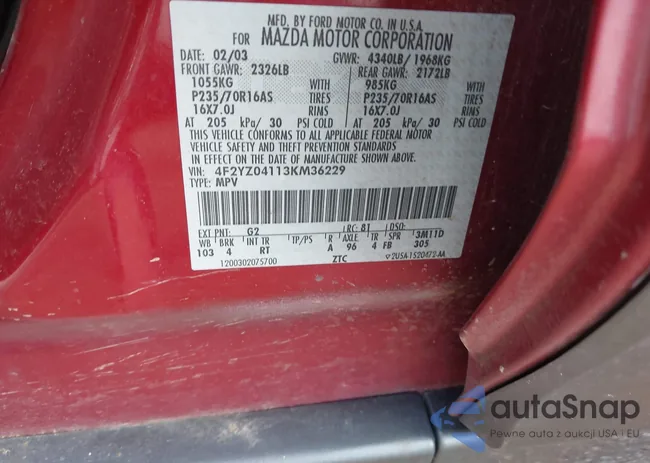 4F2YZ04113KM36229: 42832268