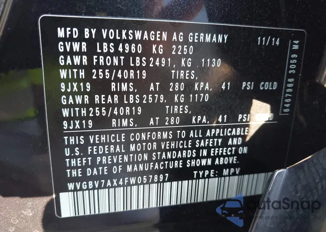 WVGBV7AX4FW057897: 42832287