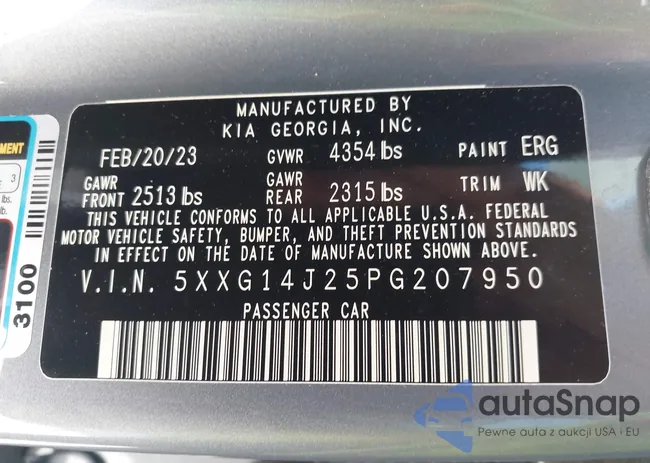 5XXG14J25PG207950: 42831482