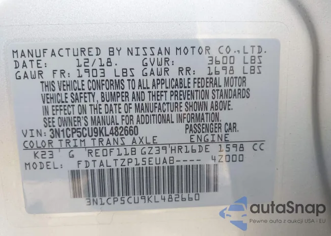 3N1CP5CU9KL482660: 42831491