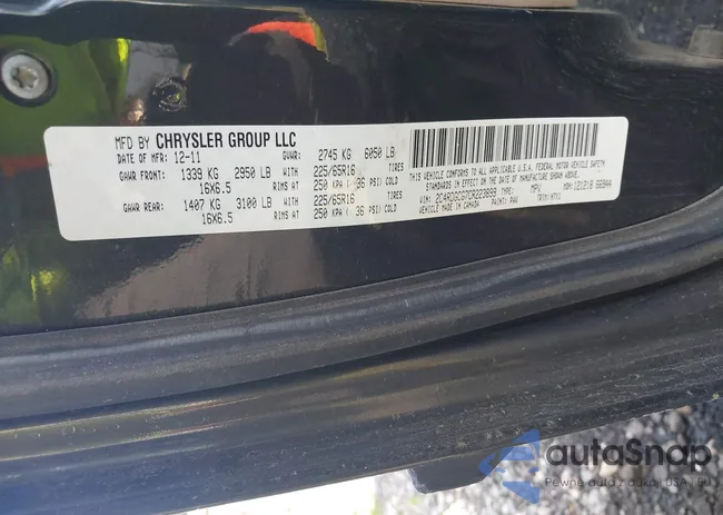 2C4RDGCG7CR223899: 42831637