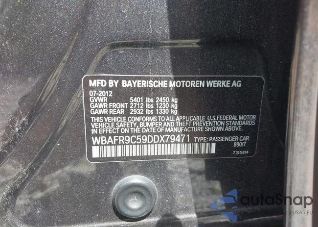 WBAFR9C59DDX79471: 42832922