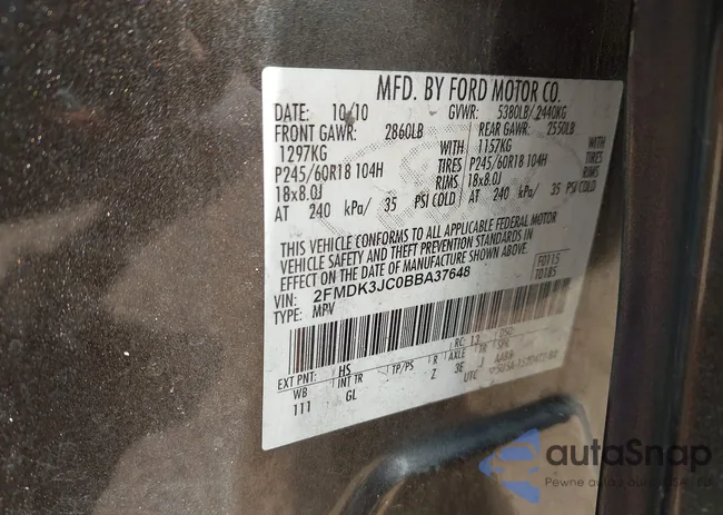 2FMDK3JC0BBA37648: 42833052