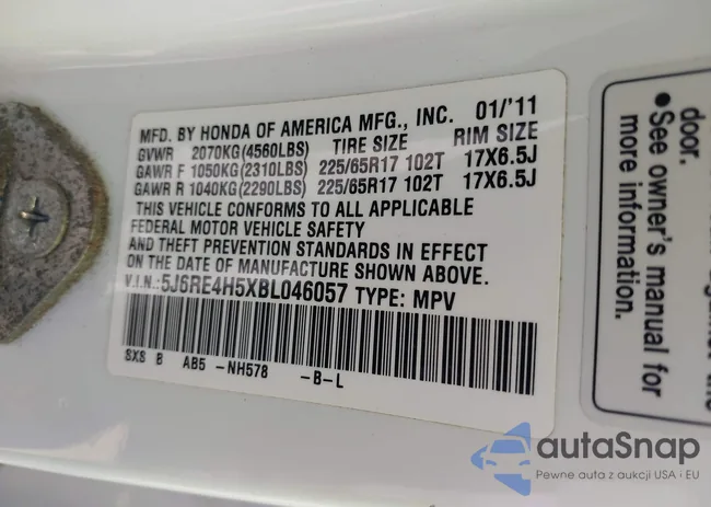 5J6RE4H5XBL046057: 42833085