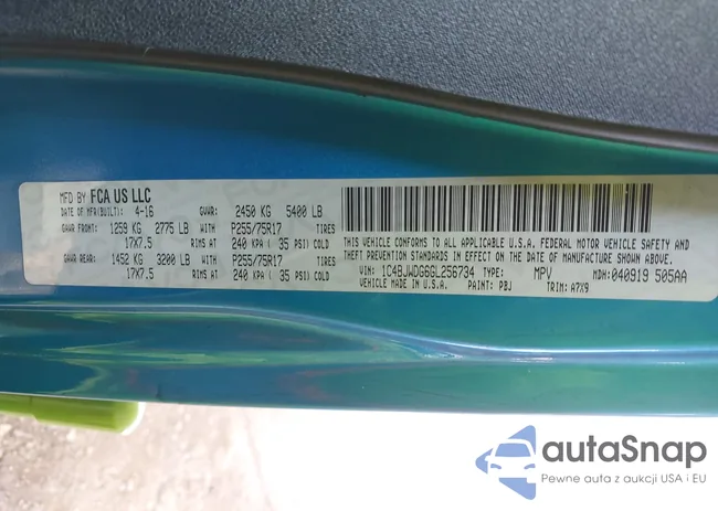 1C4BJWDG6GL256734: 42833137