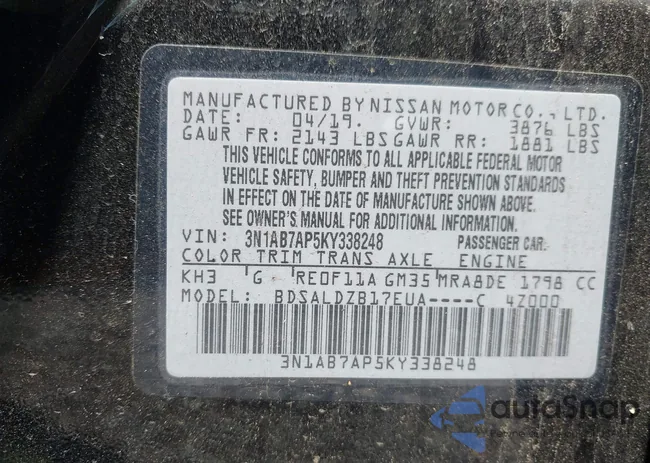 3N1AB7AP5KY338248: 42833265