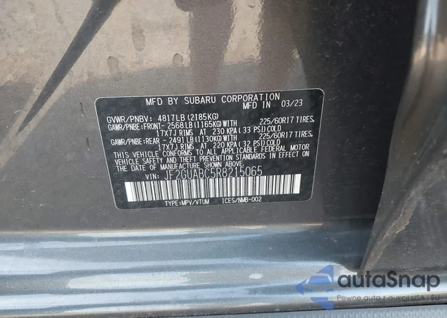 JF2GUABC5R8215065: 42833352